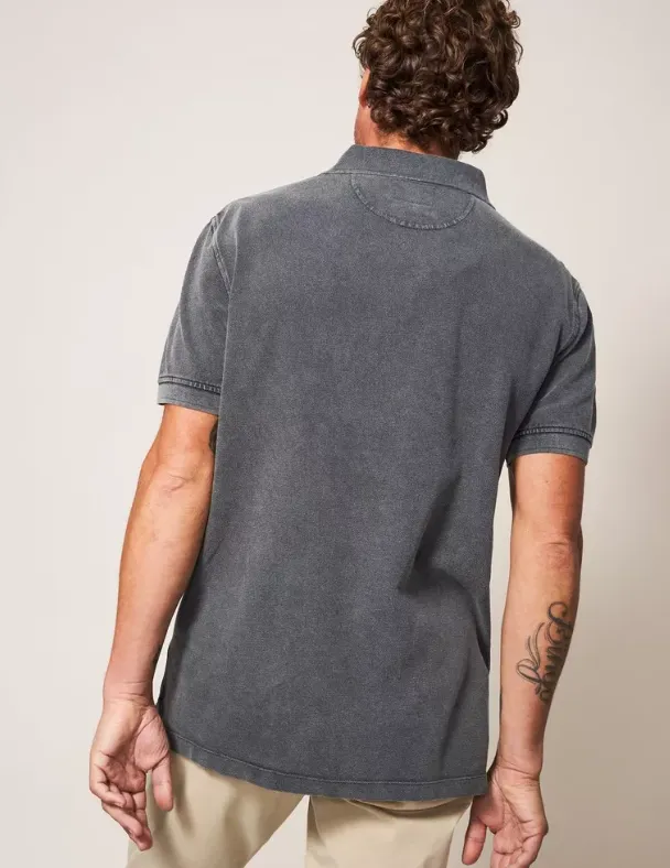WHITE STUFF<BR>
Utility Polo<BR>
Deep Blue/ Washed Black<BR>