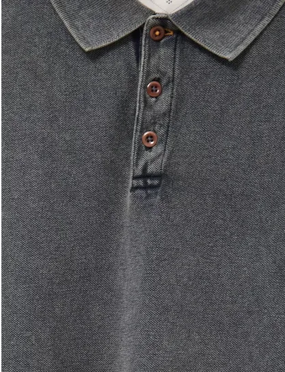 WHITE STUFF<BR>
Utility Polo<BR>
Deep Blue/ Washed Black<BR>