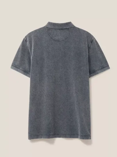 WHITE STUFF<BR>
Utility Polo<BR>
Deep Blue/ Washed Black<BR>