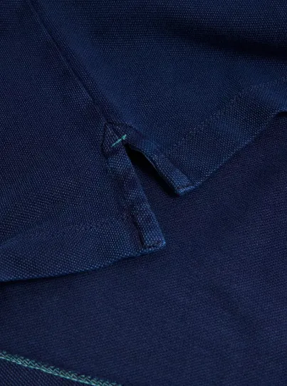 WHITE STUFF<BR>
Utility Polo<BR>
Deep Blue/ Washed Black<BR>