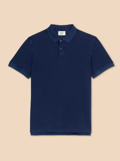 WHITE STUFF<BR>
Utility Polo<BR>
Deep Blue/ Washed Black<BR>
