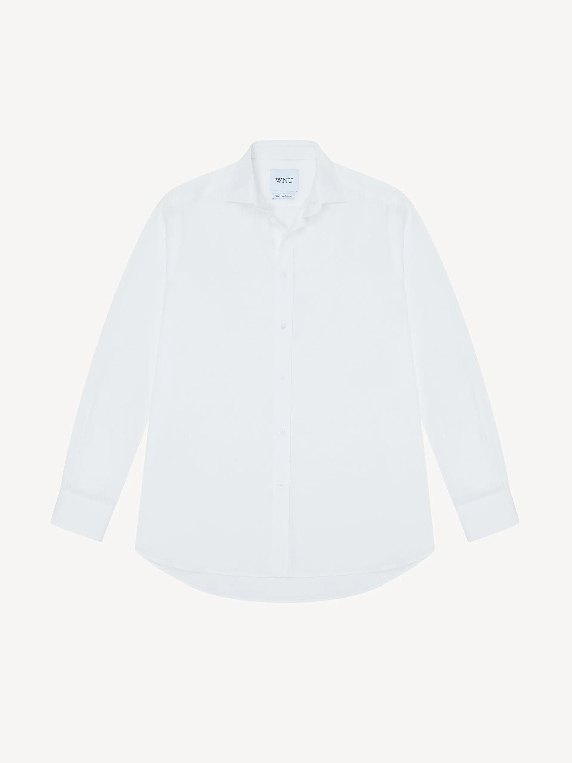 White tencel Boyfriend shirt