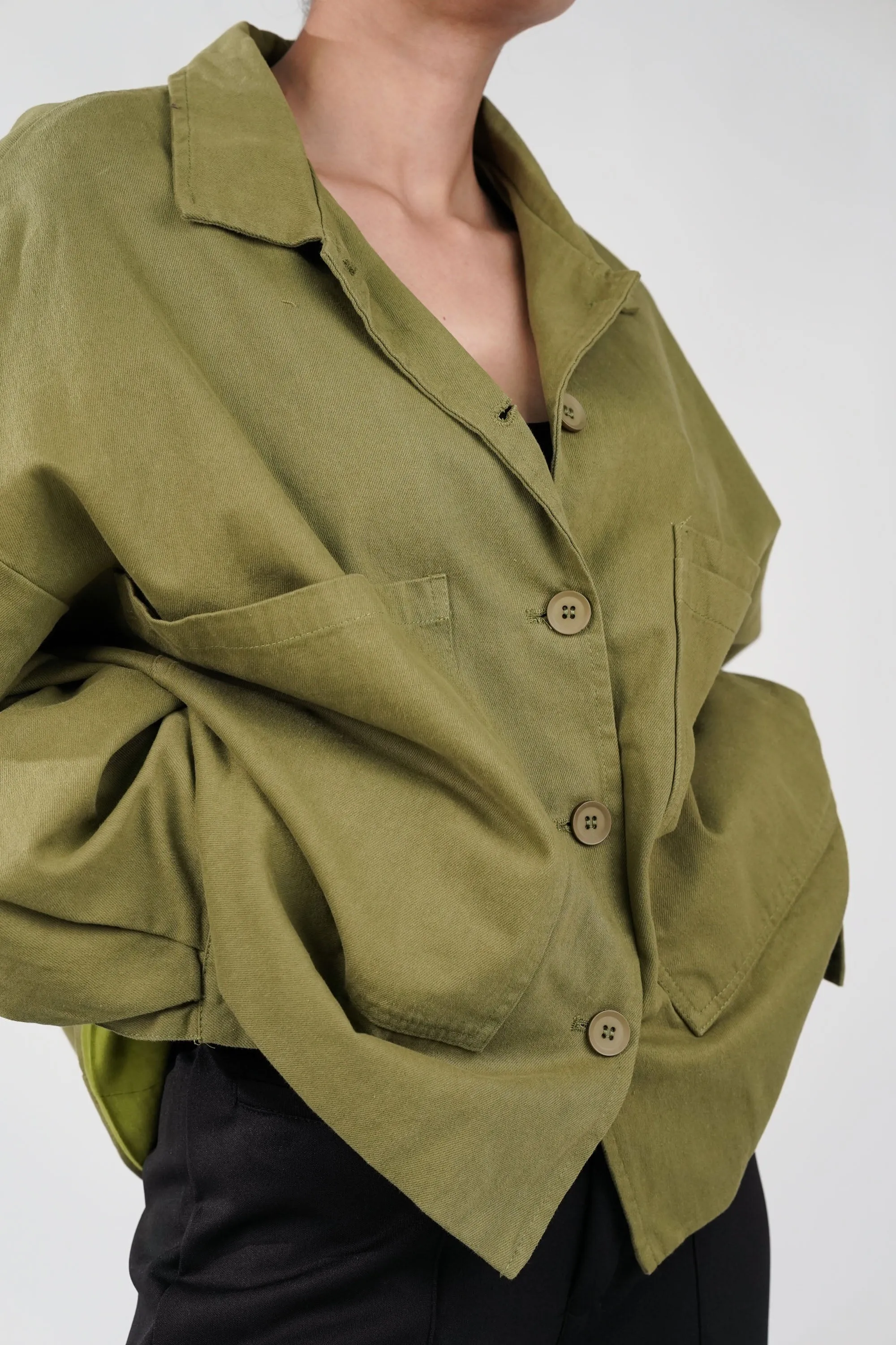 Willow Green Oversized Jacket