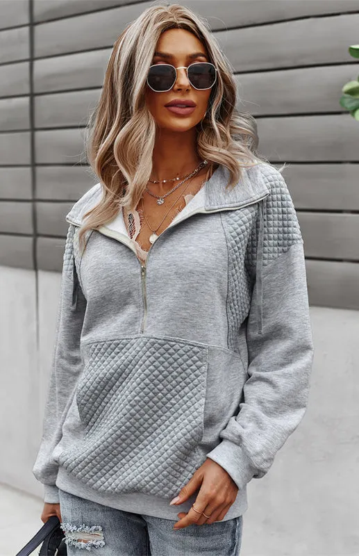 Women's Long Sleeve Zippered Diamond jackets