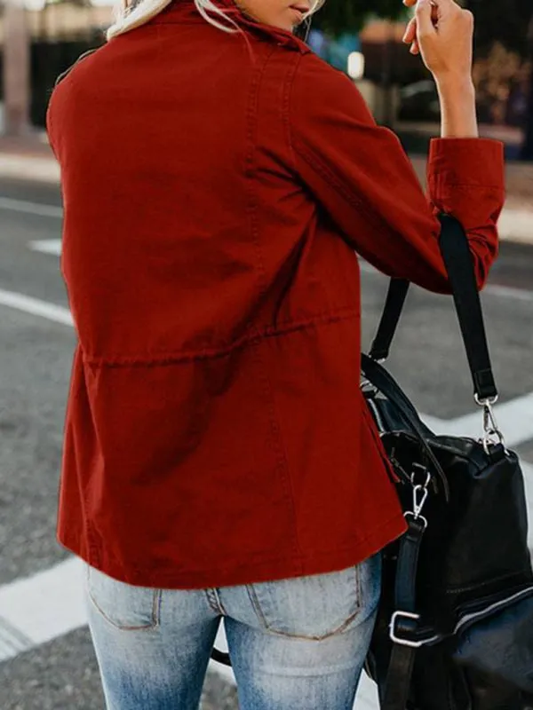 Women’s Multi-Pocket Long Sleeve Cargo Jacket