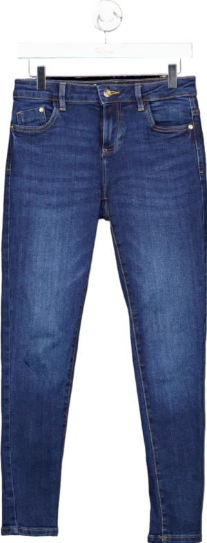 Zara Dark Blue Skinny Jeans UK 8