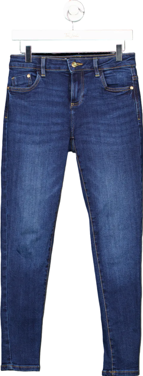 Zara Dark Blue Skinny Jeans UK 8